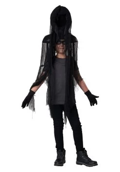 Tall Evil Spirit Costume For Kids -Halloween Costume Shop kids tall evil spirt costume alt 2