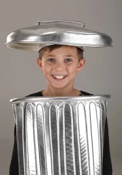Kid's Trash Can Costume 7 Kid's Trash Can Costume -Halloween Costume Shop kids trash can costume alt 2