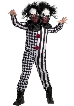 Two-Headed Clown Costume For Kids