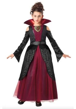 Vampire Queen Costume Dress For Girls