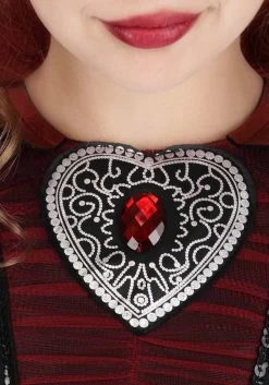 Vampire Queen Costume Dress For Girls -Halloween Costume Shop kids vampire queen costume alt 3