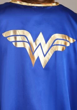 Girl's Long Sleeve Dress Wonder Woman Costume -Halloween Costume Shop kids wonder woman long sleeve dress costume alt 7