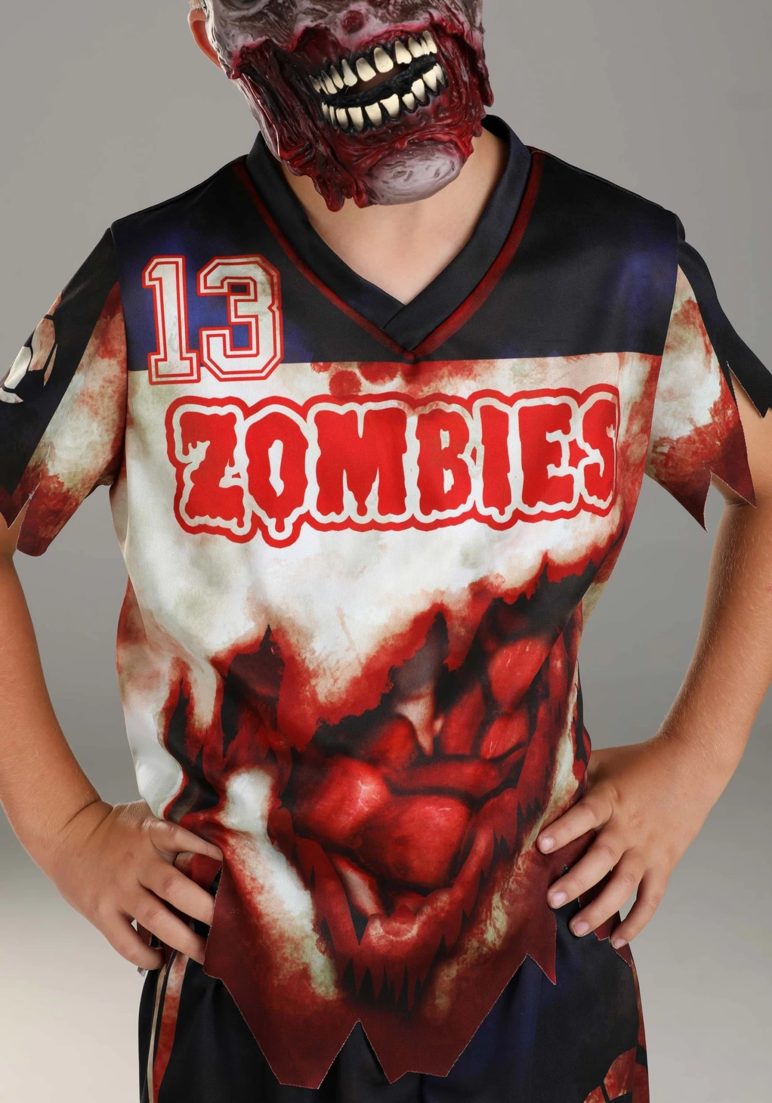 Zombie Soccer Player Costume For Kids 5 Zombie Soccer Player Costume For Kids - Image 3