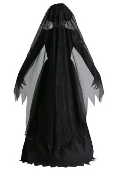 Lady In Black Ghost Costume -Halloween Costume Shop lady in black womens ghost costume back