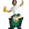 Leprechaun Piggyback Adult Costume 1 Leprechaun Piggyback Adult Costume -Halloween Costume Shop leprechaun piggyback adult costume