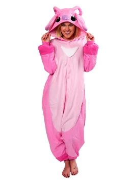 Adult Lilo And Stitch Angel Kigurumi Costume