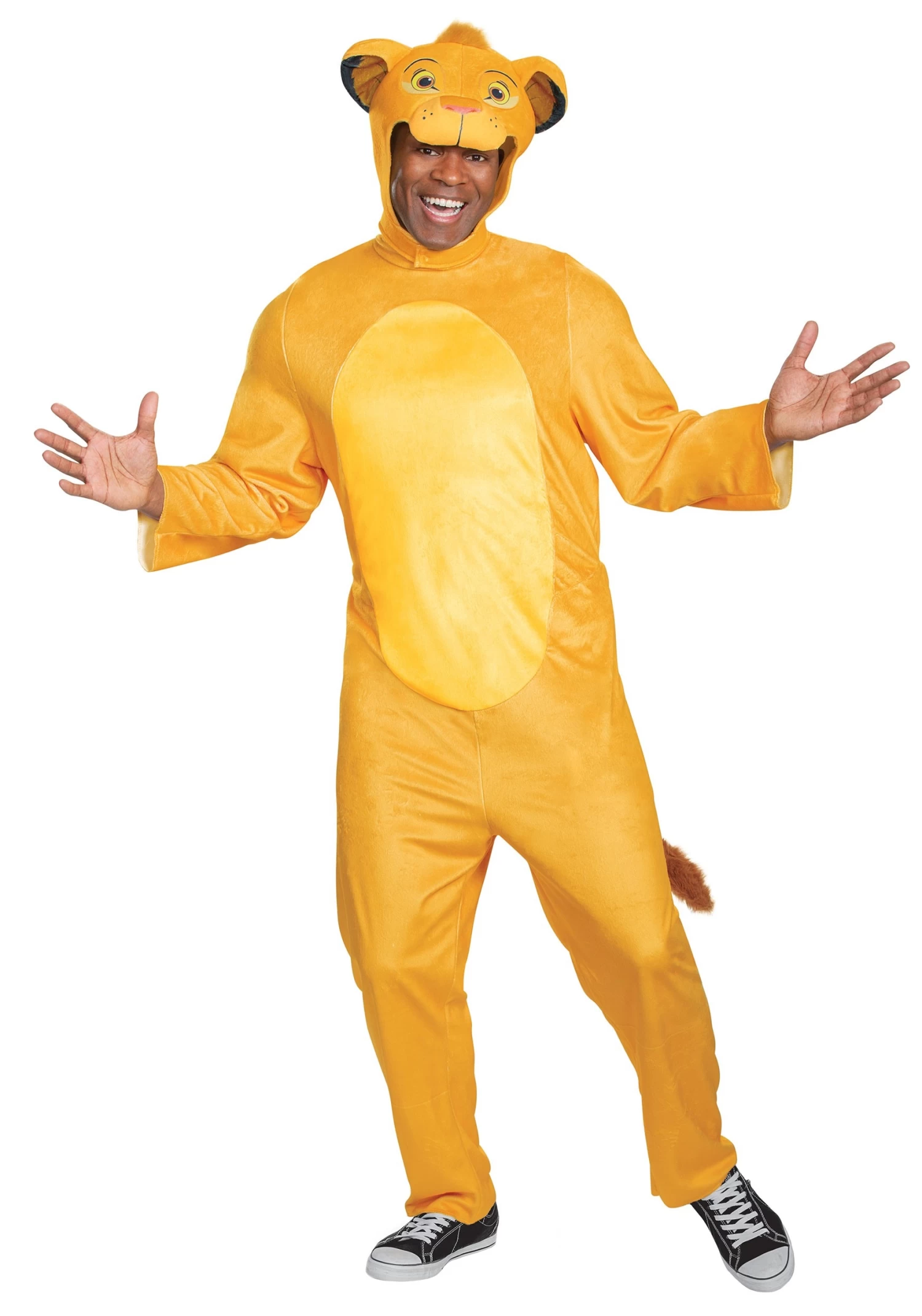 Lion King Animated Simba Jumpsuit Adult Costume 3 Lion King Animated Simba Jumpsuit Adult Costume