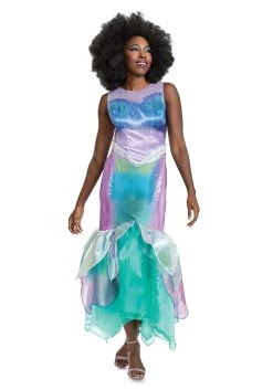 Disguise Little Mermaid Live Action Deluxe Ariel Costume For Women -Halloween Costume Shop little mermaid live action adult deluxe ariel merm alt 1