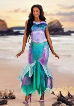 Disguise Little Mermaid Live Action Deluxe Ariel Costume For Women