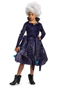 Disguise Girl's Little Mermaid Live Action Deluxe Ursula Costume Dress