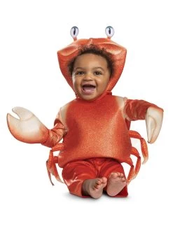 Disguise Little Mermaid Live Action Sebastian Costume For Infants 8 Disguise Little Mermaid Live Action Sebastian Costume For Infants -Halloween Costume Shop little mermaid live action infant sebastian costum alt 2