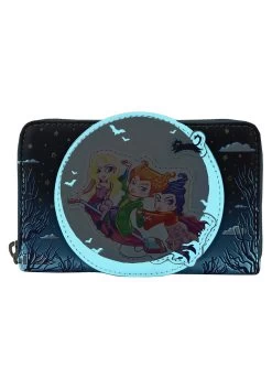 Disney Hocus Pocus Poster Loungefly Zip Around Wallet -Halloween Costume Shop loungefly disney hocus pocus poster zip around wallet alt 4