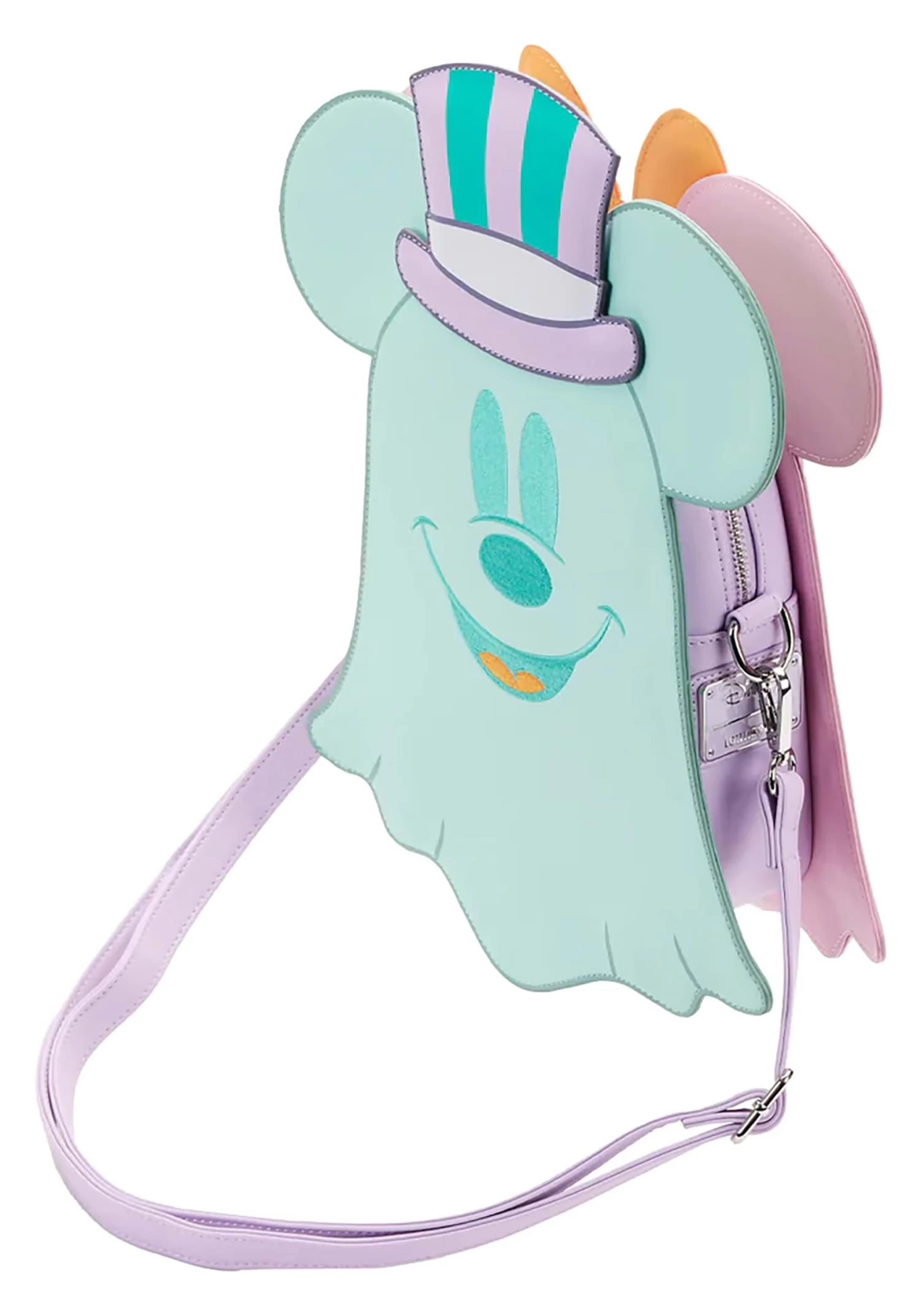 Loungefly Disney Pastel Ghost Mickey And Minnie Mouse Glow Crossbody Bag 6 Loungefly Disney Pastel Ghost Mickey And Minnie Mouse Glow Crossbody Bag - Image 4