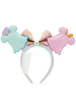Women's Loungefly Disney Pastel Ghost Minnie And Mickey Ears Headband -Halloween Costume Shop loungefly disney pastel ghost minnie and mickey headband alt