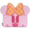 Adult Loungefly Disney Pastel Ghost Minnie Glow In The Dark Wallet