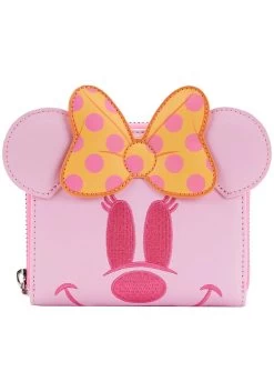 Adult Loungefly Disney Pastel Ghost Minnie Glow In The Dark Wallet