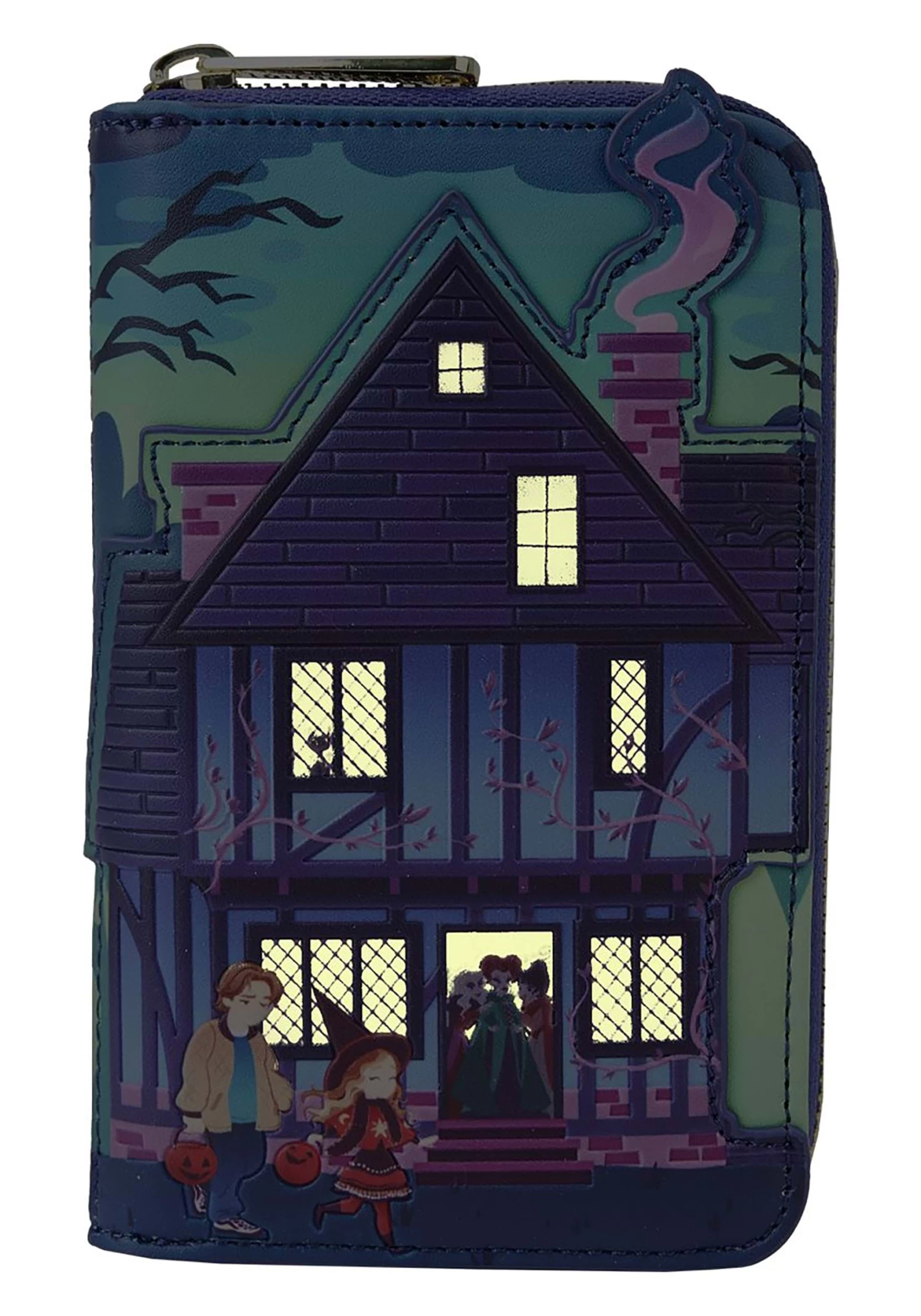 Disney Hocus Pocus Sanderson Sisters House Glow Zip Around Loungefly Wallet 4 Disney Hocus Pocus Sanderson Sisters House Glow Zip Around Loungefly Wallet - Image 2
