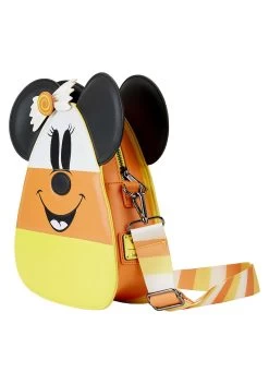 Disney Mickey & Minnie Candy Corn Loungefly Crossbody Bag -Halloween Costume Shop loungefly mickey minnie candy corn crossbody bag alt 2