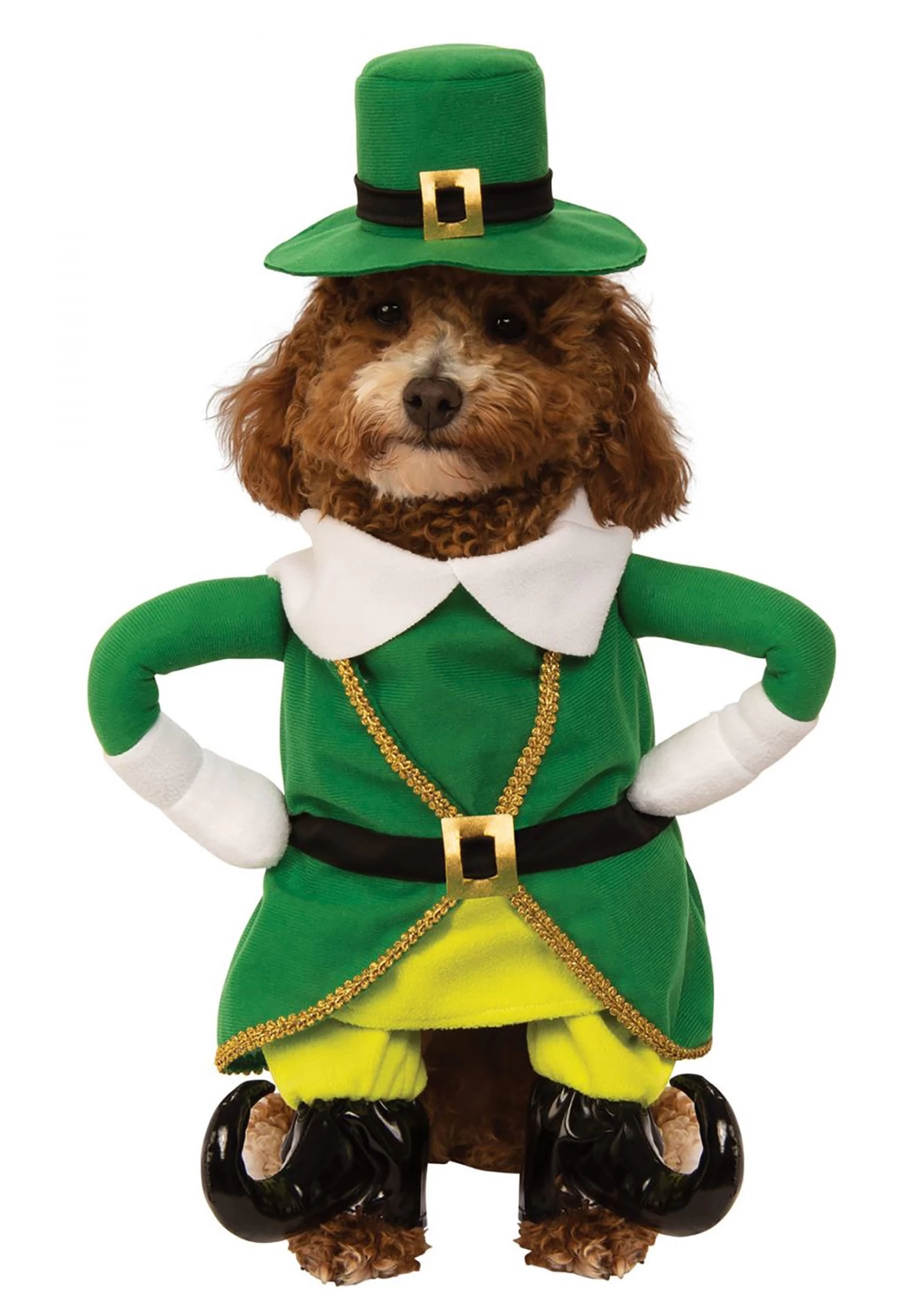 Lucky Walking Leprechaun Costume For Dogs 3 Lucky Walking Leprechaun Costume For Dogs
