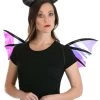 Maleficent Dragon Horns Headband & Wings Accessory Kit -Halloween Costume Shop maleficent dragon horns headband wings kit main