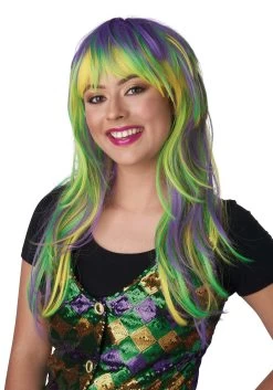 Party Girl Mardi Gras Wig