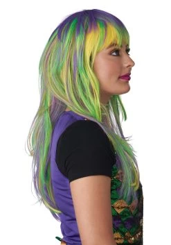 Party Girl Mardi Gras Wig -Halloween Costume Shop mardi gras party girl wig alt 1