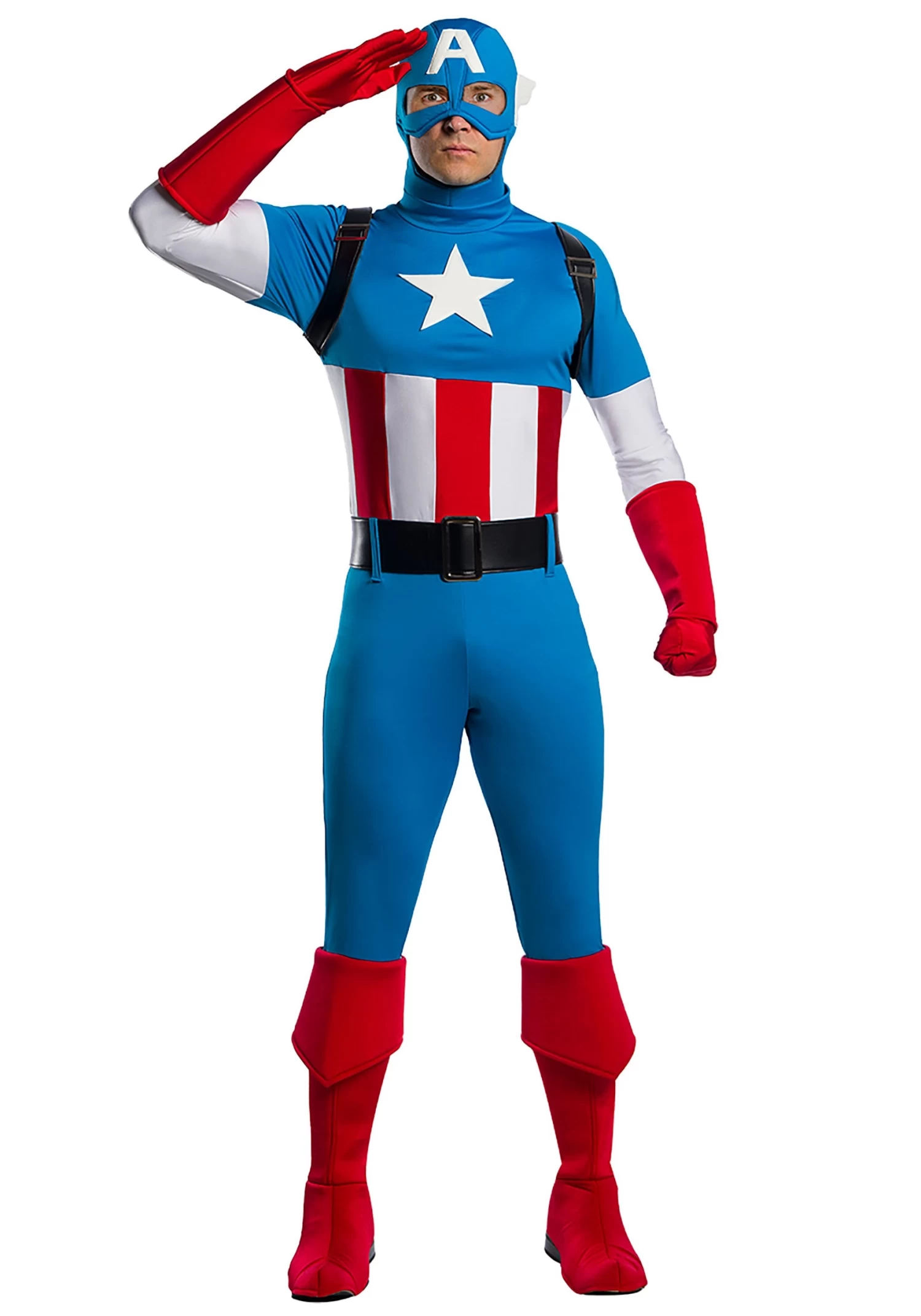 Marvel Adult Captain America Premium Costume 3 Marvel Adult Captain America Premium Costume