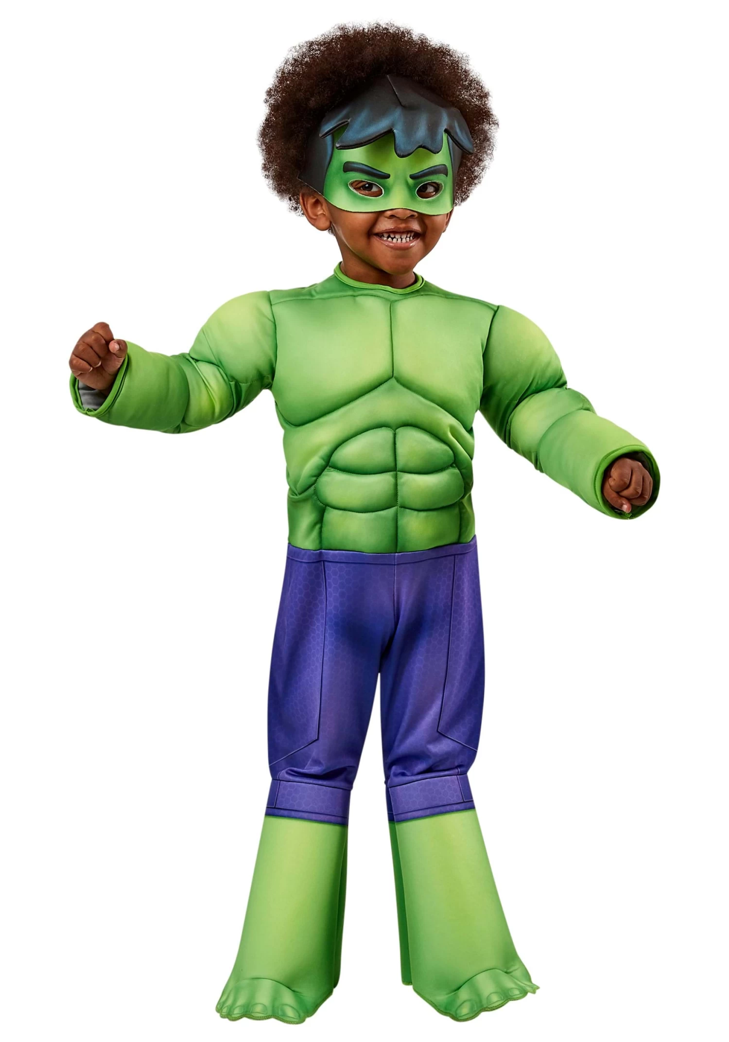 Marvel Deluxe Hulk Costume For Toddlers 3 Marvel Deluxe Hulk Costume For Toddlers