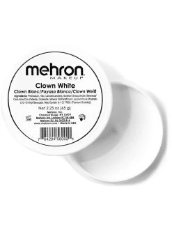 Clown White 2.25 Oz Premium Quality Makeup