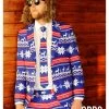 OppoSuits Ugly Christmas Sweater Suit Costume For Men -Halloween Costume Shop mens christmas sweater suit