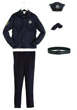 Men's Cop Costume -Halloween Costume Shop mens cop costume alt 7