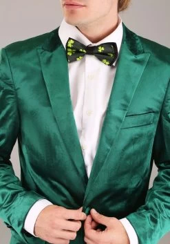 Green Leprechaun Suit Costume For Men -Halloween Costume Shop mens green leprechaun suit costume alt 3