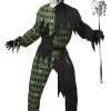 Mens Green Scary Jester Costume