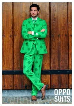Men's OppoSuits Green St. Patrick's Day Costume Suit -Halloween Costume Shop mens green st patricks day suit image2