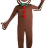 Iced Gingerbread Man Men's Costume -Halloween Costume Shop mens iced gingerbread man costume