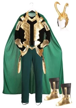 Marvel Loki Premium Costume For Men 19 Marvel Loki Premium Costume For Men -Halloween Costume Shop mens marvel loki premium costume alt 8