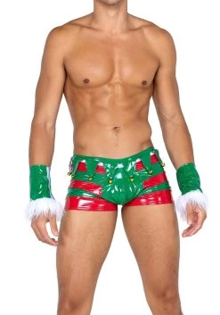 Roma Naughty Holiday Elf Costume For Men -Halloween Costume Shop mens naughty holiday elf costume 2
