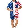 Opposuits American Flag Men's Summer Loungewear -Halloween Costume Shop mens opposuits american flag summer loungewear