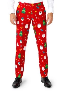 Opposuits Christmas Festivity Red Suit For Men -Halloween Costume Shop mens opposuits christmas festivity red suit alt 4