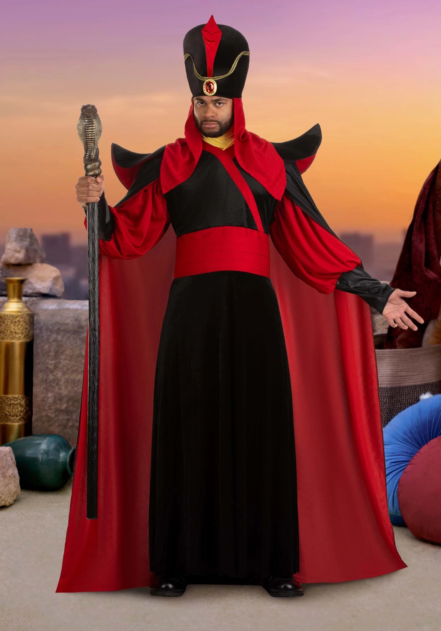 Plus Size Men's Jafar Costume 3 Plus Size Men's Jafar Costume