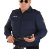 Plus Size Adult Long Sleeve Police Shirt