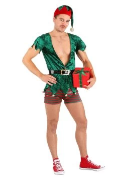 Sexy Men's Elf Christmas Costume