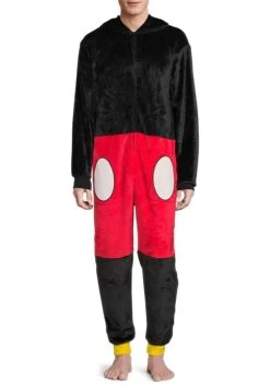 Adult Mickey Super Minky Union Suit 11 Adult Mickey Super Minky Union Suit -Halloween Costume Shop mickey mens superminky unionsuit alt 3