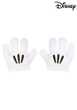 Mickey Mouse White Costume Gloves For Kids