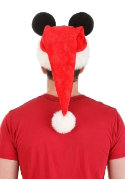 Disney Mickey Mouse Santa Hat -Halloween Costume Shop mickey santa cap alt 2