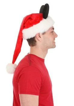 Disney Mickey Mouse Santa Hat -Halloween Costume Shop mickey santa cap alt 4