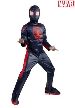 JAZWARES Miles Morales Costume For Boys 11 JAZWARES Miles Morales Costume For Boys -Halloween Costume Shop miles morales child costume qualux alt 4