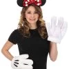 Minnie Glitter Headband & Gloves Set