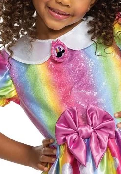 Disguise Minnie Mouse Rainbow Minnie Toddler Costume -Halloween Costume Shop minnie mouse rainbow minnie toddler costume alt 3