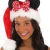 Disney Minnie Mouse Santa Holiday Cap -Halloween Costume Shop minnie santa cap